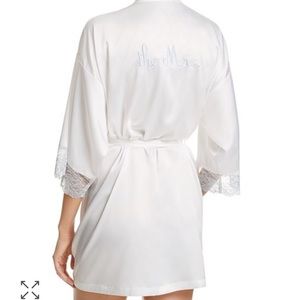 The Mrs silk bridal robe